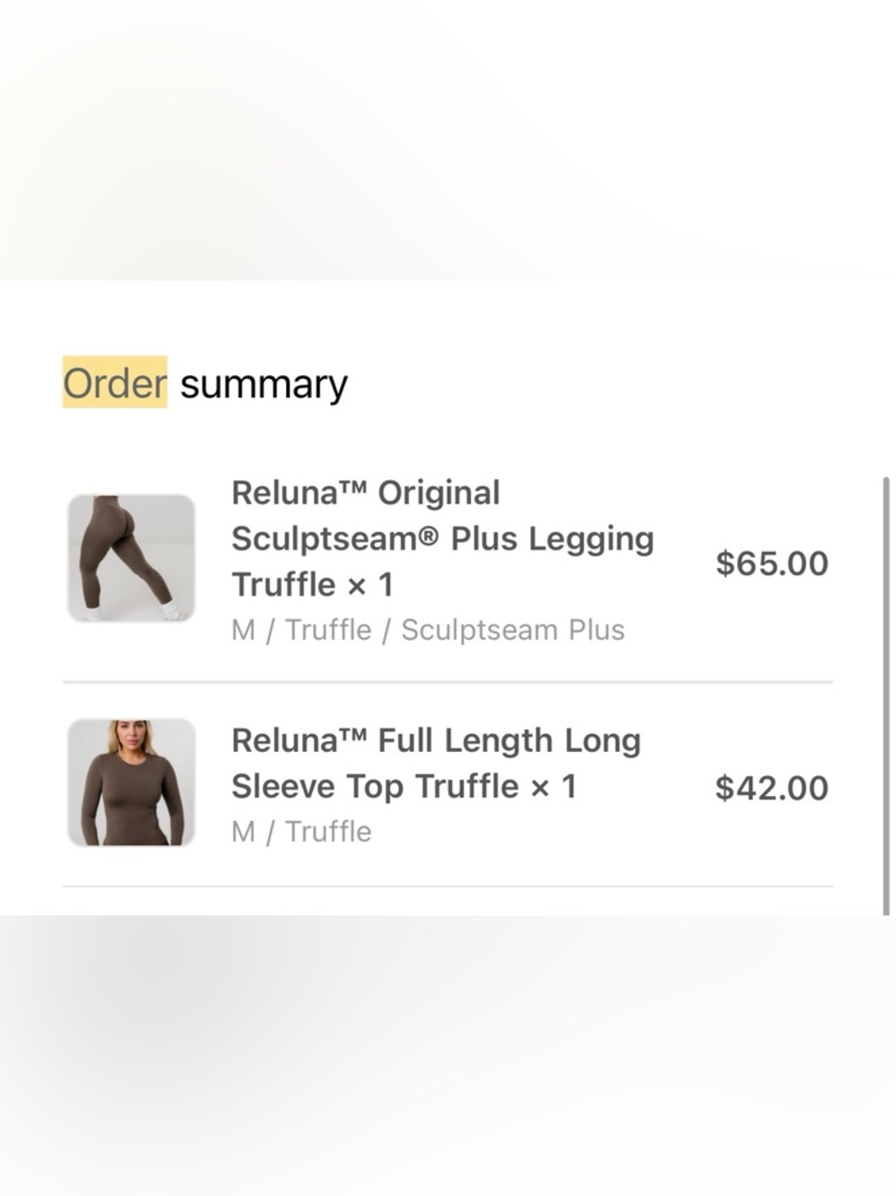 Paragon Reluna™ Full Length Long Sleeve Top Truffle - brand new w tags - Picture 3 of 5